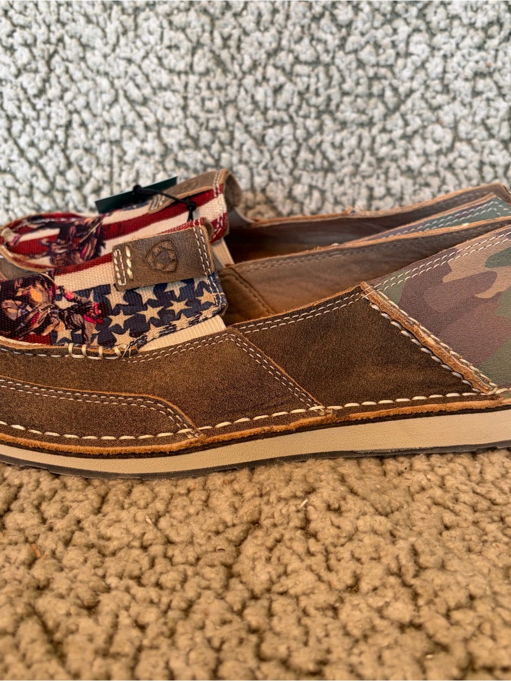 Ariat Women's Cruiser Rodeo Quincy Brown Bomber American Cowboy 10051028 slip on - Picture 3 of 7